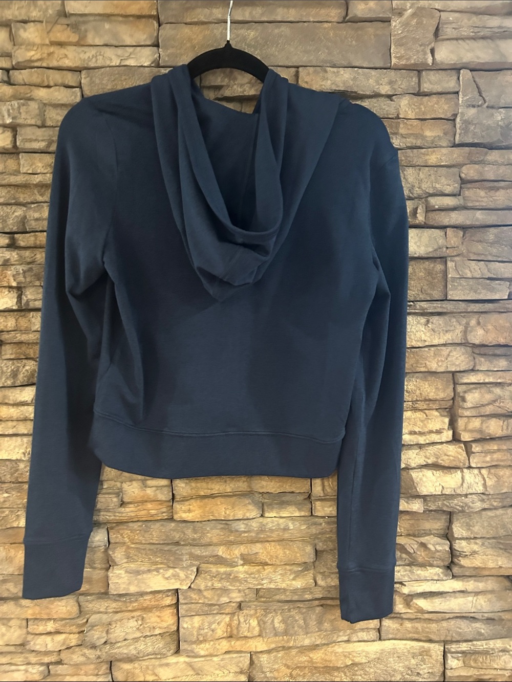 Vuori Halo Mini Full Zip Hoodie — Navy - Picture 8 of 8